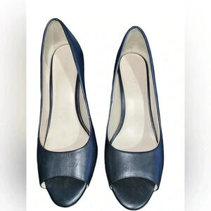 Cole Haan peep toe heels